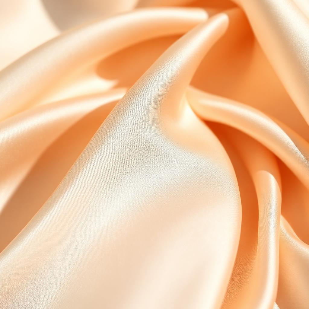 Champagne silk fabric background